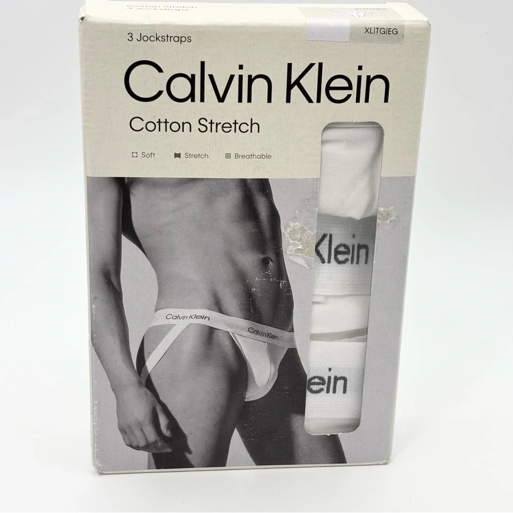 Calvin Klein‎ Cotton Stretch Jockstraps - White Size XL